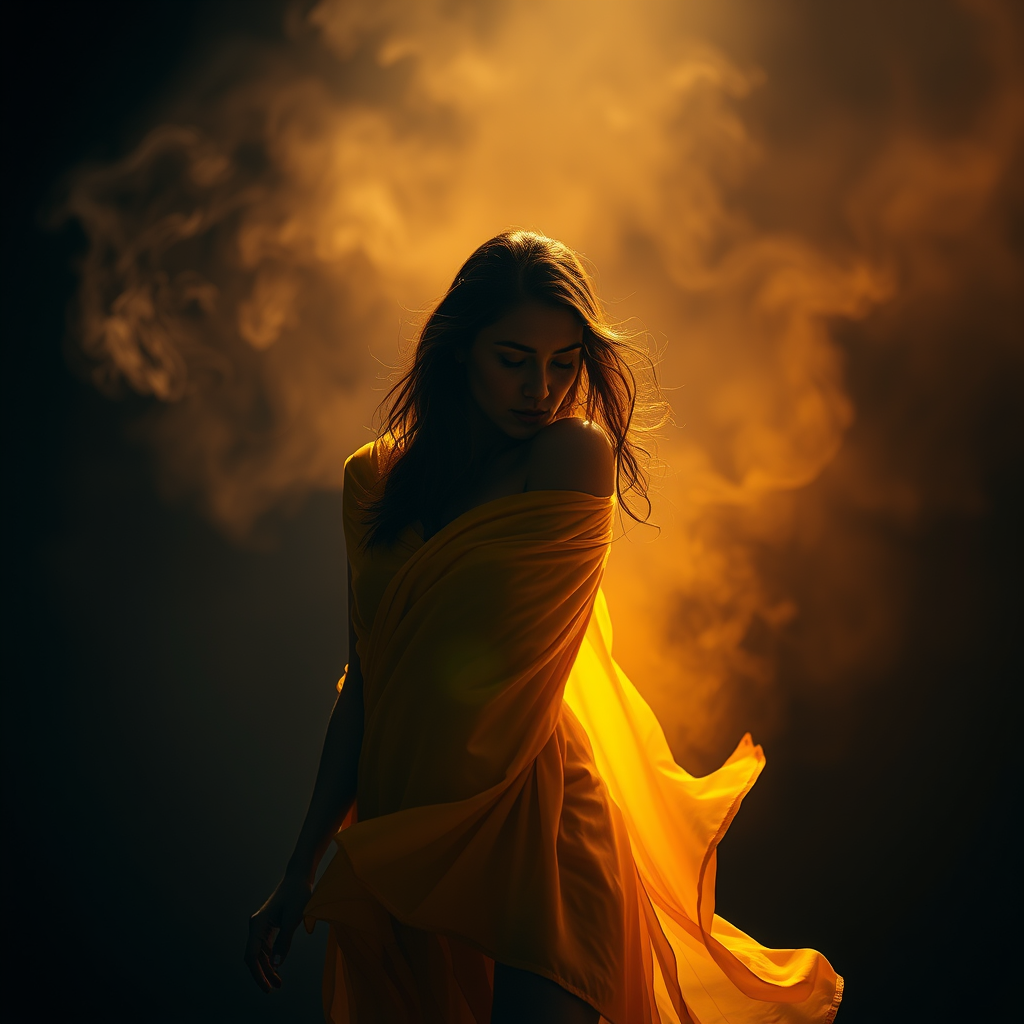 Fiery Sensuality: Yellow Hues of Danger and Desire