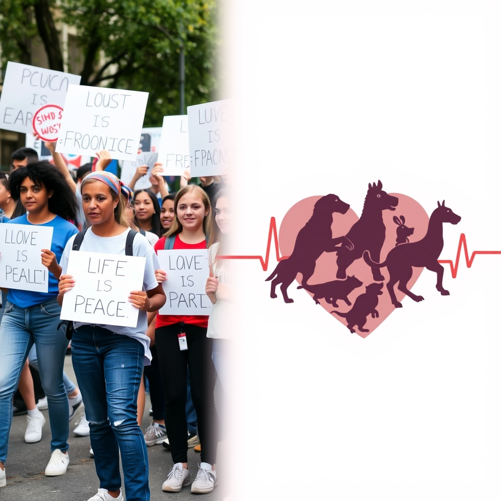 White Blue Pulse: Teens Report Social Animal Protests