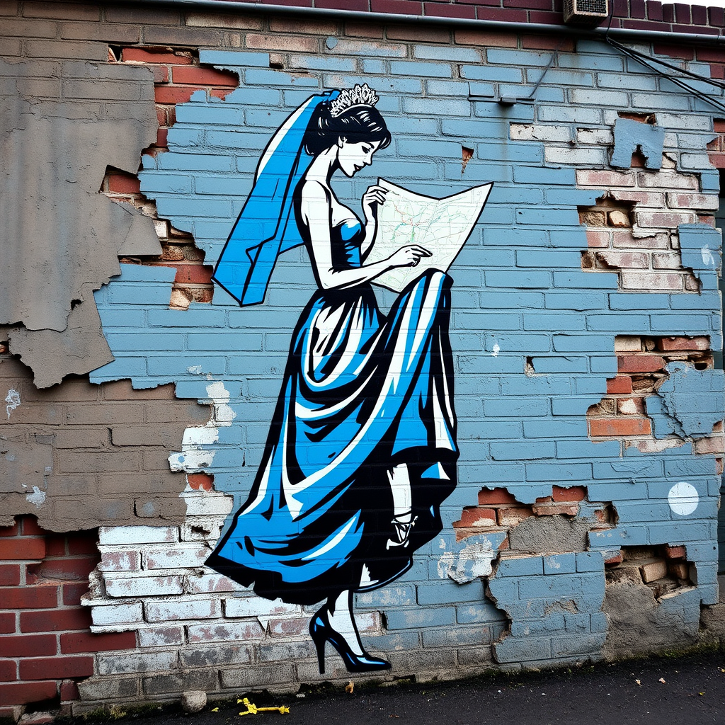 The Blue Wedding Heist: A Banksy-Style Geography Defeat